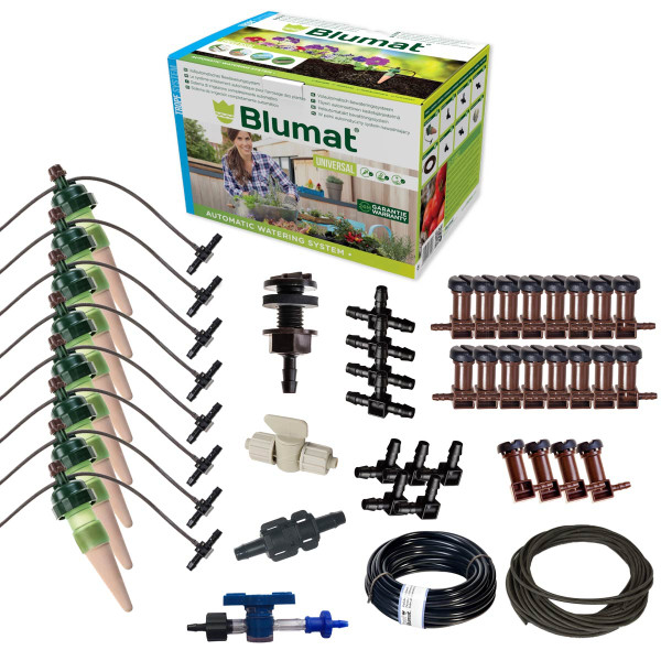 Blumat Gravity Garden Kit for 4' x 8' Raised Bed for 8 Large Plants 1